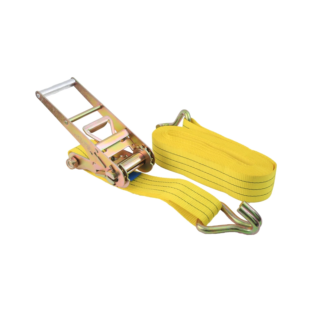 Factory Direct Ratchet Tie Down Strap High Quality Yellow Ratchet Strap With Delta Ring