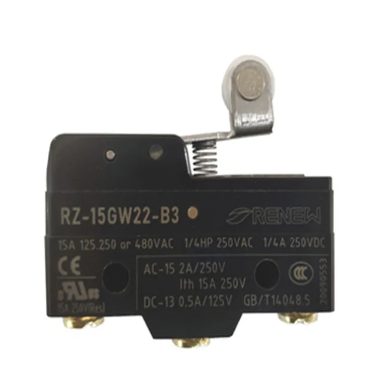 Микропереключатель Короткие Петля Roller Lever RZ-15GW22-B3 мини микро переключатель 15A 250 В переменного тока