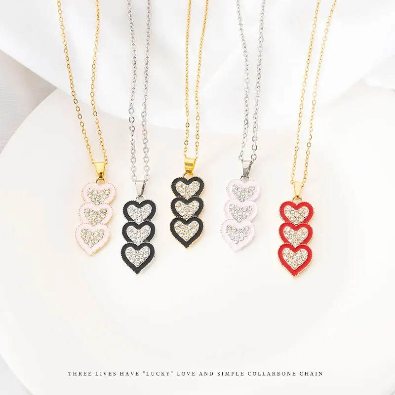Fashion Heart Shape Love Necklace Pendant Unisex Lovers Couples Jewelry Necklace