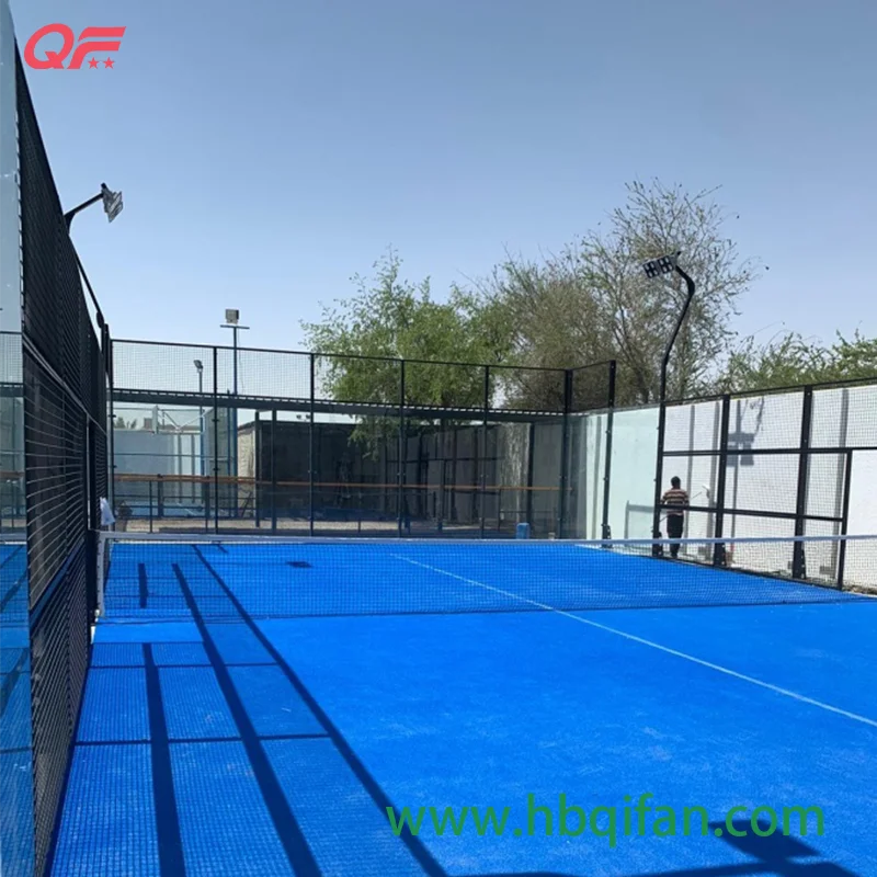 2022 Good Quality Custom Color Portable Paddle Tennis Panoramic Padel Court for Sale