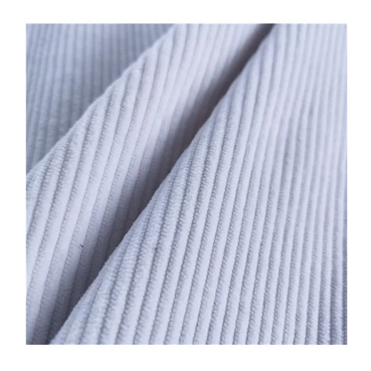 Warp knit 100% Polyester Knitted Velour Stripe 8 Wale Corduroy Velvet Wholesale Fabric For Clothes