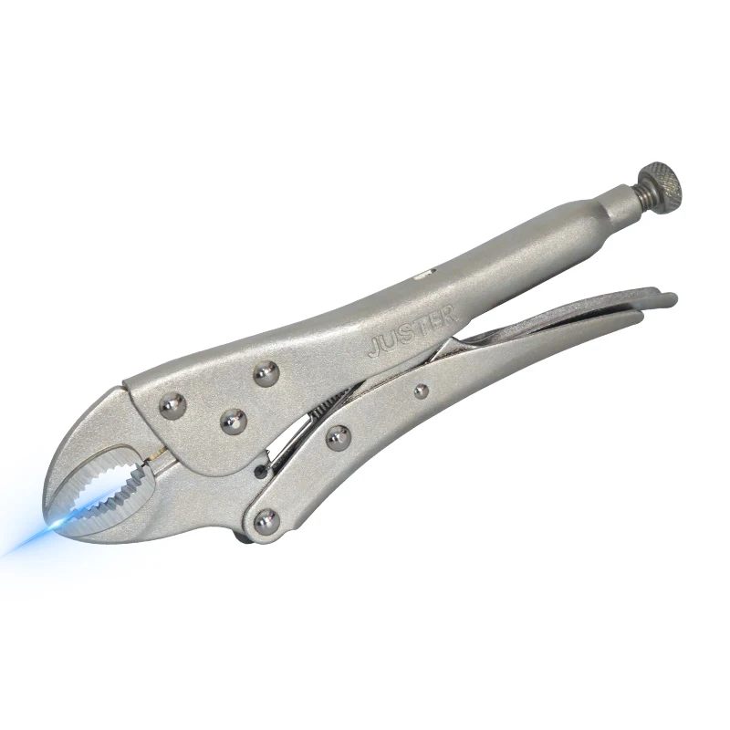 JUSTER High Quality Original 10 Inch Stainless Steel Tool Vice Grip Automatic Curved Serrated Jaw Locking Pliers