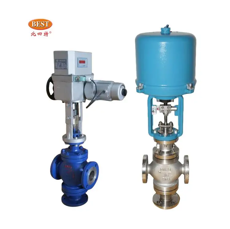 Valve Supplier T24 Electronic Electric 3 Way Diffluence T28 Electronic Electric Confluence 3 Way Proportional control valve