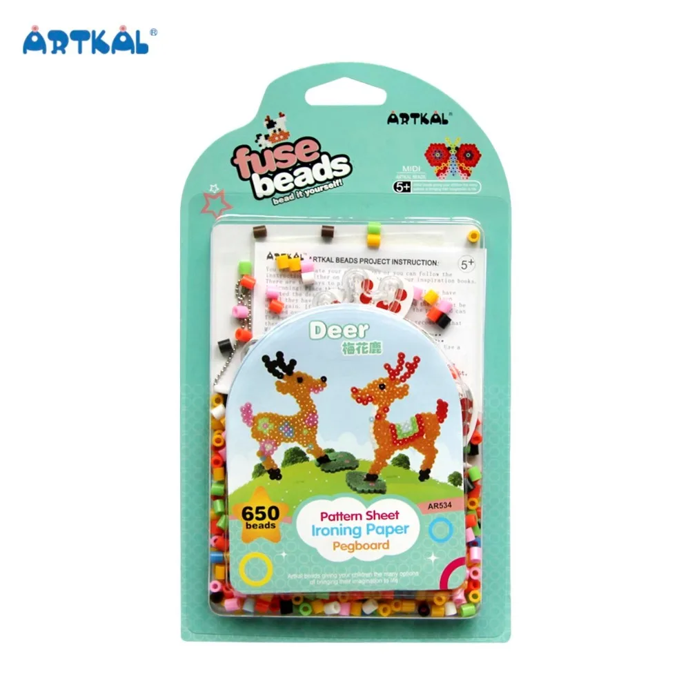 Развивающие игрушки Artkal Midi Hama Fuse бусы для малышей AR534