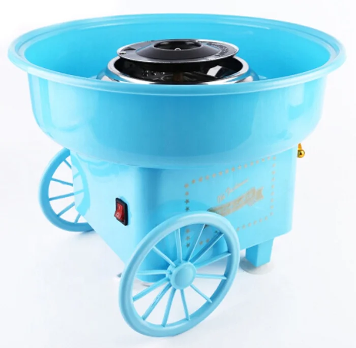 Best popular electric cotton candy maker  cart style retro mini candy cotton floss maker machine