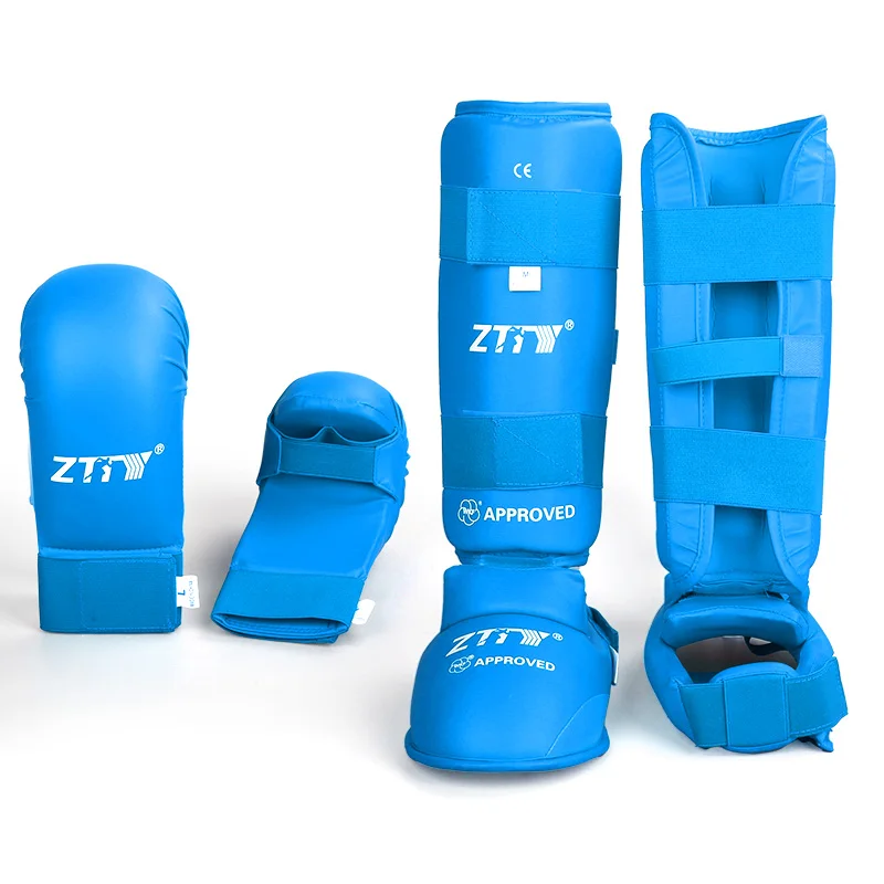 Football leg guard Pu Taekwondo Shin and Instep Guard Customize White Karate Shin Guard