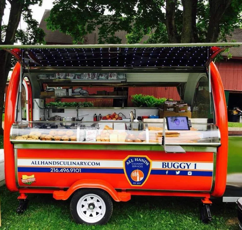 New Design Motorcycle Food Ice Cream Cars Cart Truck Fiberglass Customized Small Food Moped Sushi Mobile Restaurant N/A