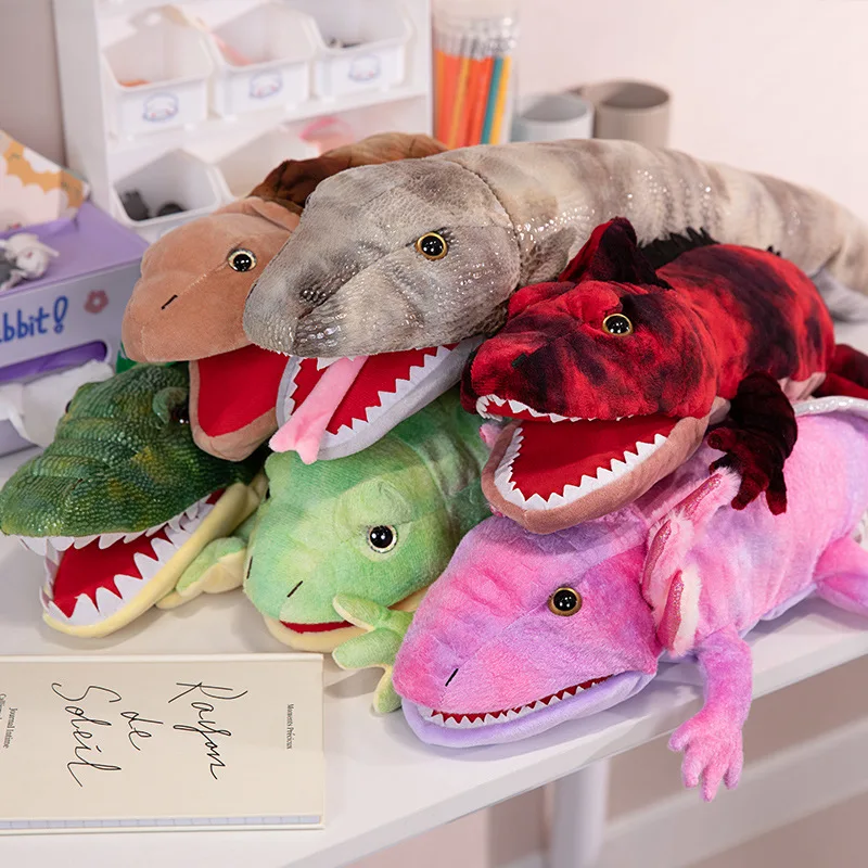Crocodile Hand Puppet with Movable Mouth  Plush Stuffed Animal Puppet Early Learning Children Plush