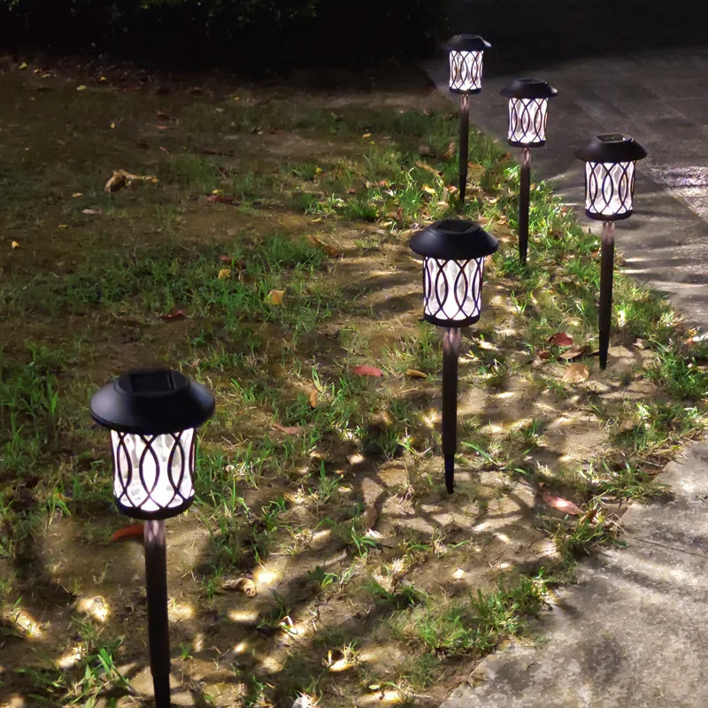 Ultra Bright Landscape Disc Light Led Outdoor Solar Waterproof Garden Lights Metal Glass Solar Lawn Lights Decoration