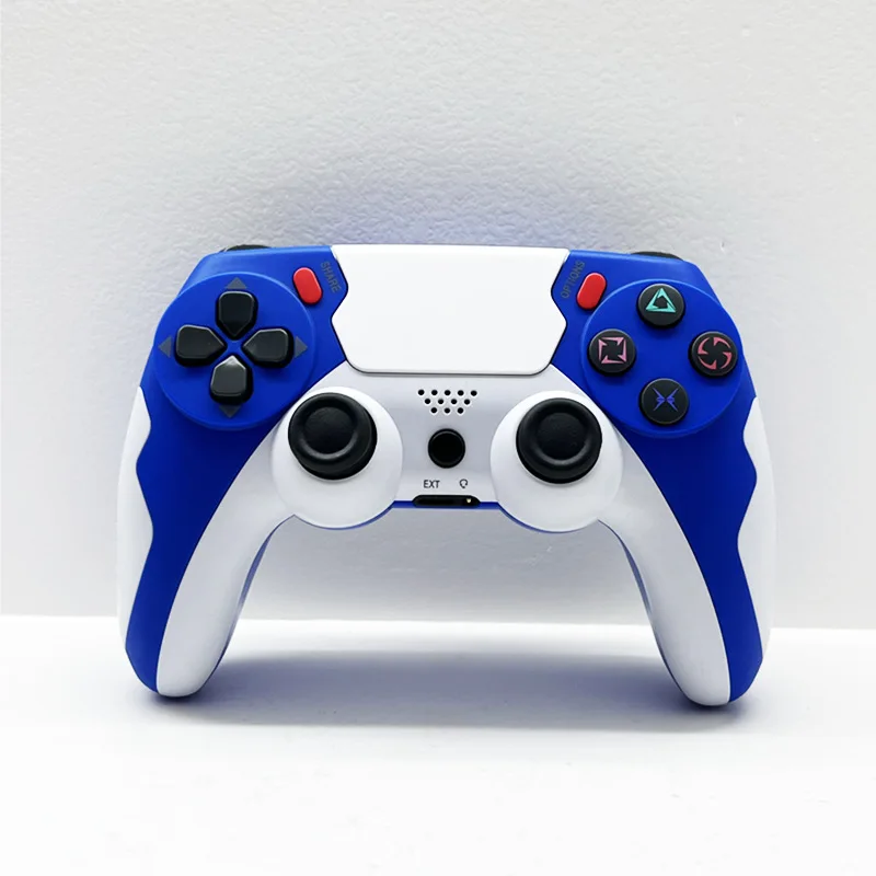 Wholesale Ps4 wireless Bluetooth 4.0 game controller dual vibration six axis with touch microphone earphones