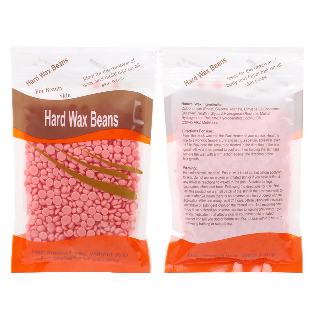Factory Wholesale Professional 100g Natural Depilatory Hair Removal Hard Hot Wax Beans