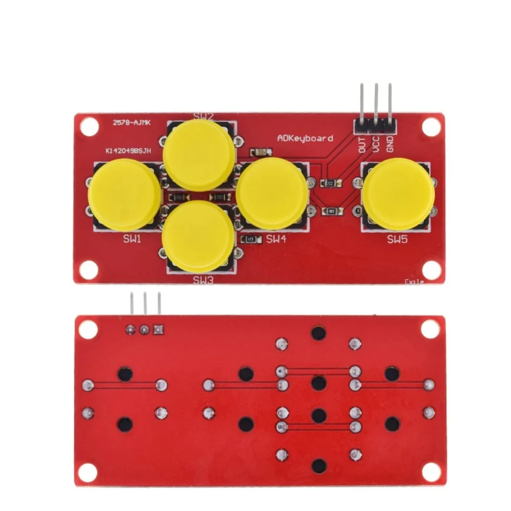 AD Keyboard Simulate Five Key Module Analog Button for  Sensor Expansion Board
