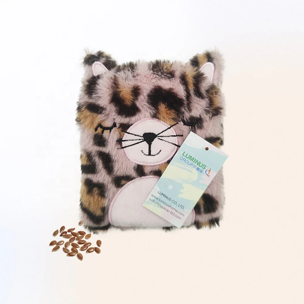 Plush tiger rice heating pack for kids using in winter