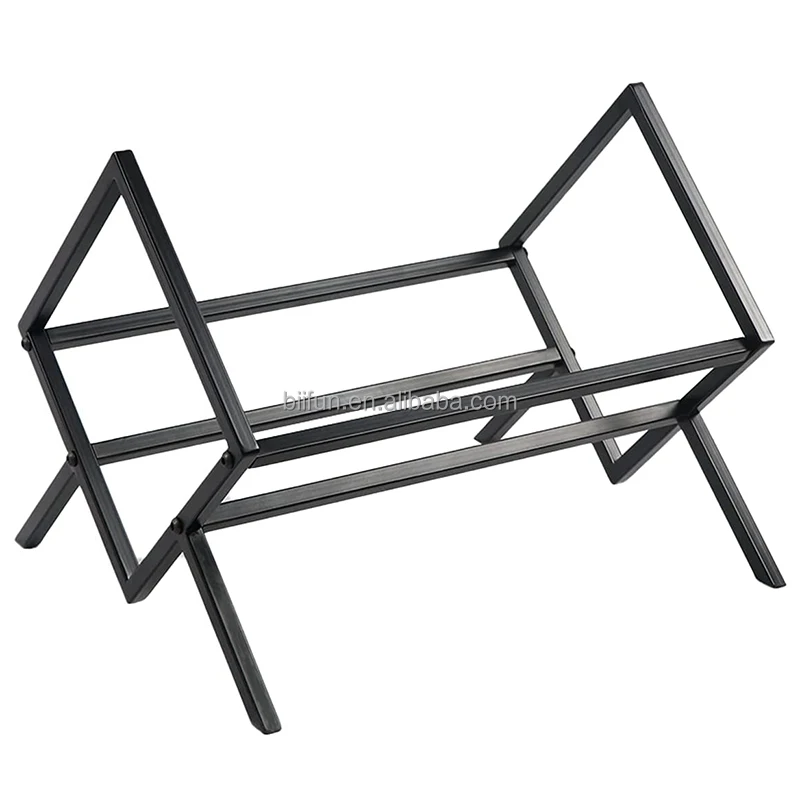 Vinyl Record Storage Furniture Rack Black Holder - Display 200 Vinyls Modern Shelf