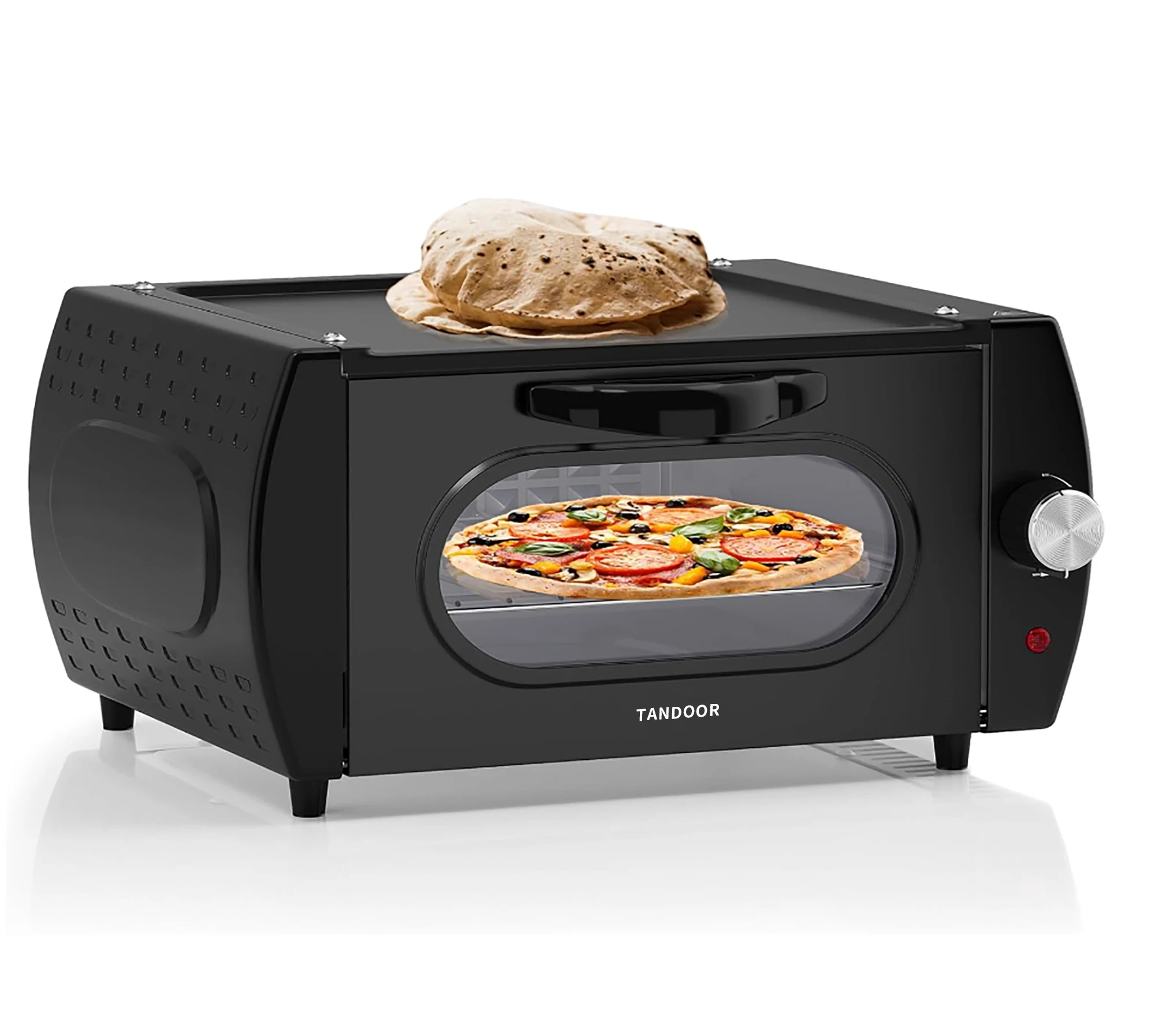 2100W Tandoori Oven Fast Cooking Roti, Naan Bread, Pizza, Chapati, Manakish, Lahmacun in Kitchen Countertop Tandoor Oven