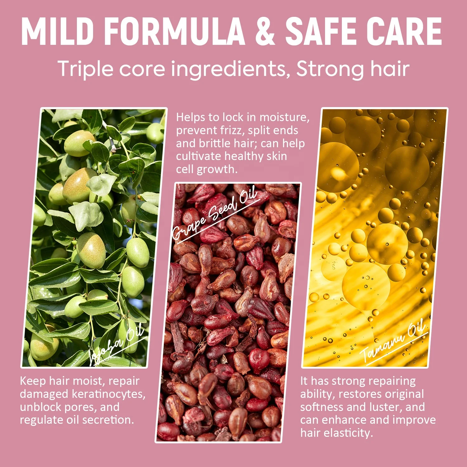 Ready to ship Hair Styling Mousse Natural Anti- Frizz Strong Fast Styling mousse  curly hair mousse  Foam hair styling products