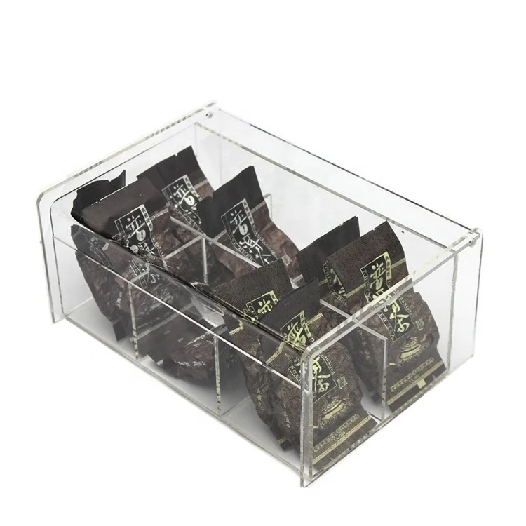 HUISEN custom wholesale rectangular plastic box clear acrylic storage boxes with lids