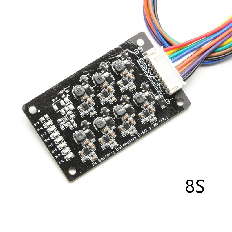 BMS 8S Li-ion Lipo Lifepo4 Lithium Battery Active Equalizer Balancer Energy Transfer Board inductor switching 1.2A Balance