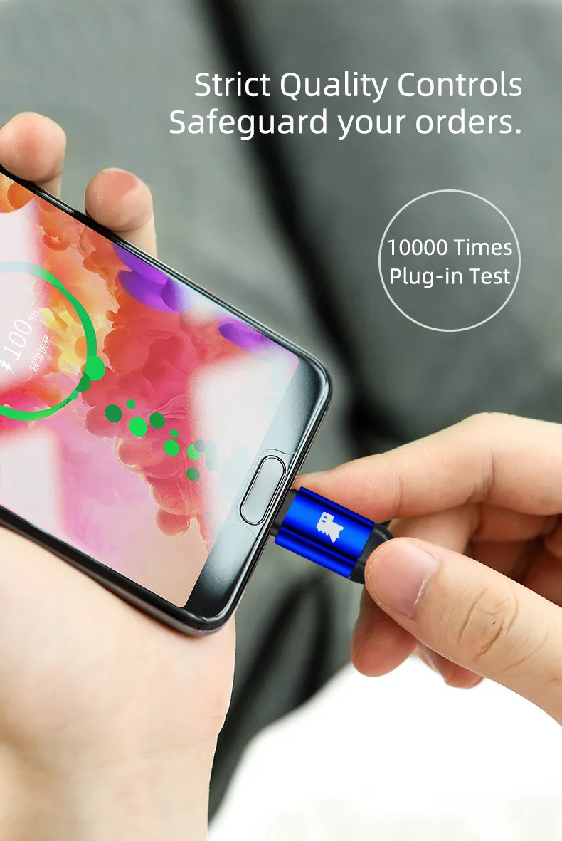 Кабель для быстрой зарядки мобильного телефона с разъемами Usb Type-C