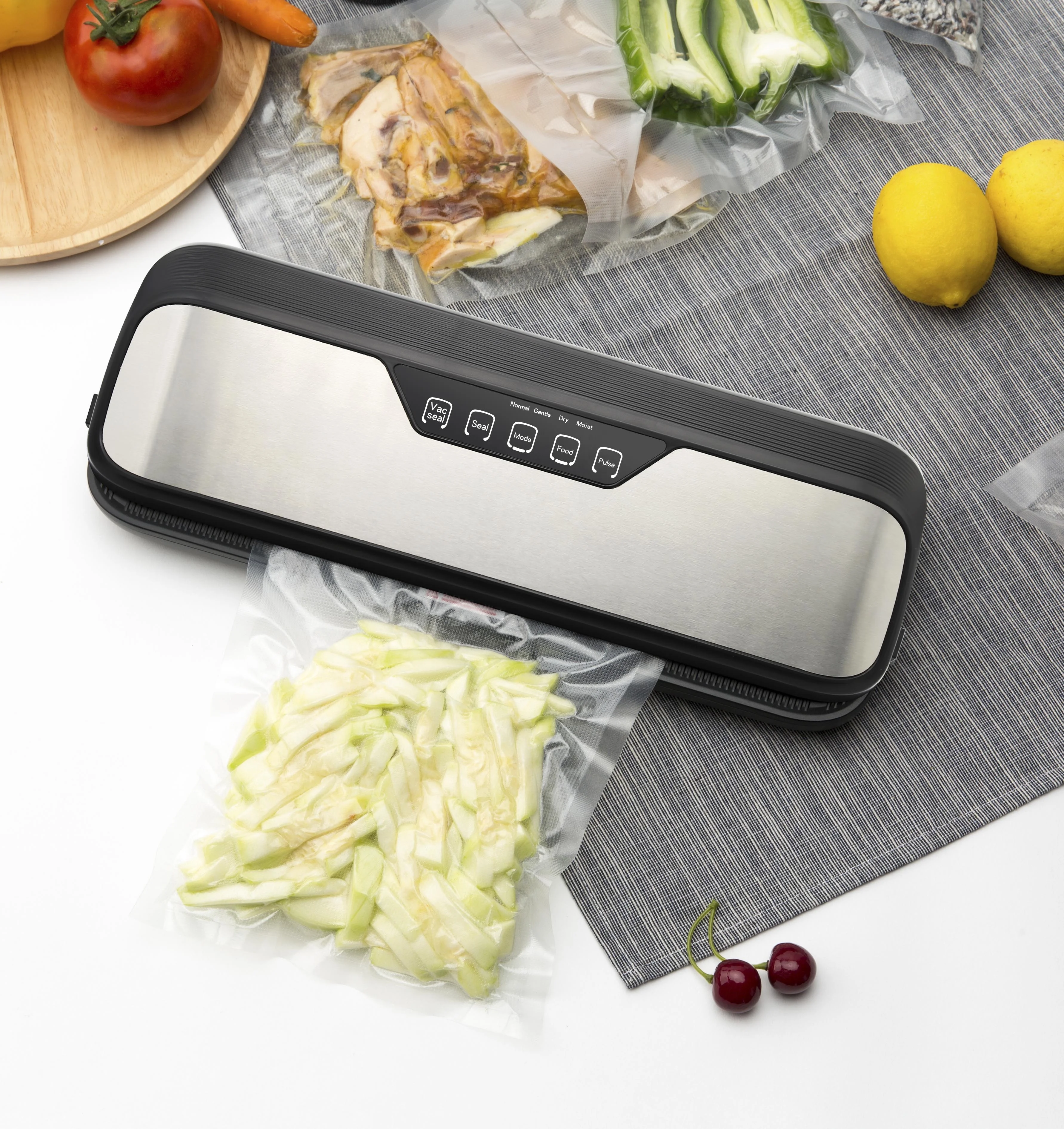  Автоматическая вакуумная упаковочная машина для пищевых продуктов из нержавеющей стали с сенсорным