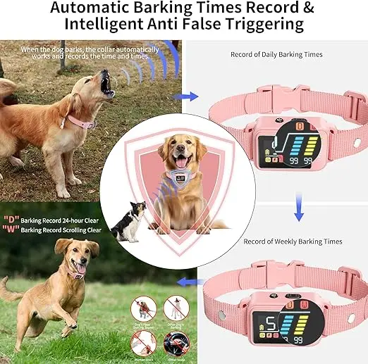 2024 new hot selling Patpet newest style automatic no bark shock collar with small medium dog