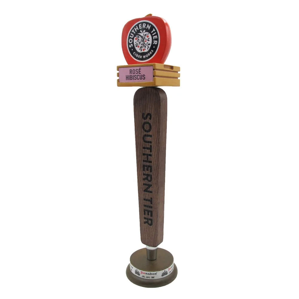 Custom wooden beer tap handles