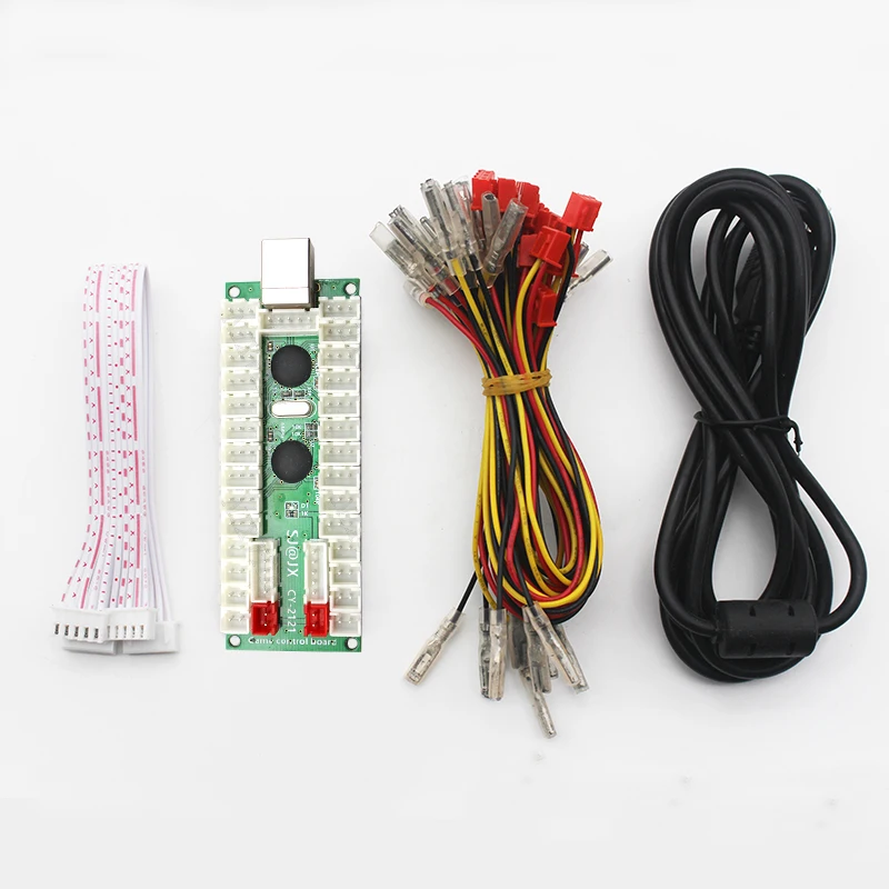 
Double Zero Latency Encoder Arcade Cabinet DIY Kit 5V Plated LED Press the Illumination Button to Put the SANWA Joystick 