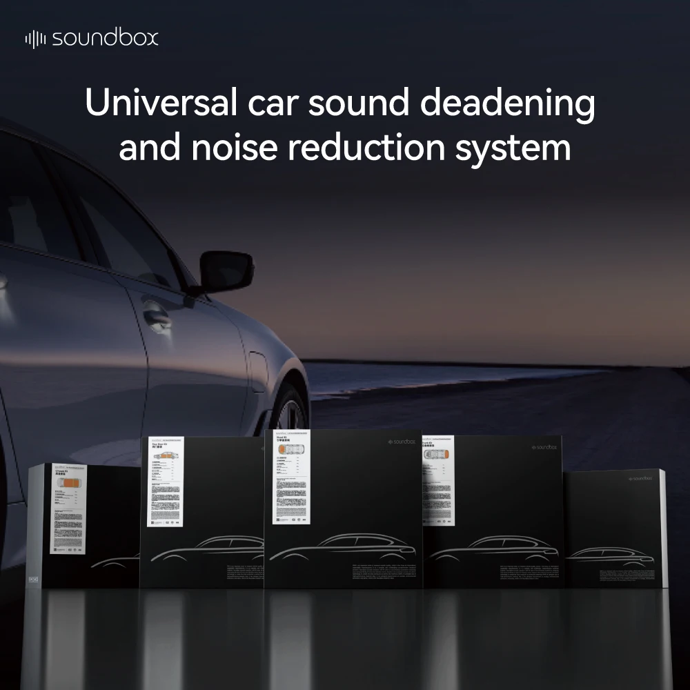 Soundbox noise reduction IIR deadning material Sound Insulation Car Kit with high-density 2.5mm sound deadning door kit