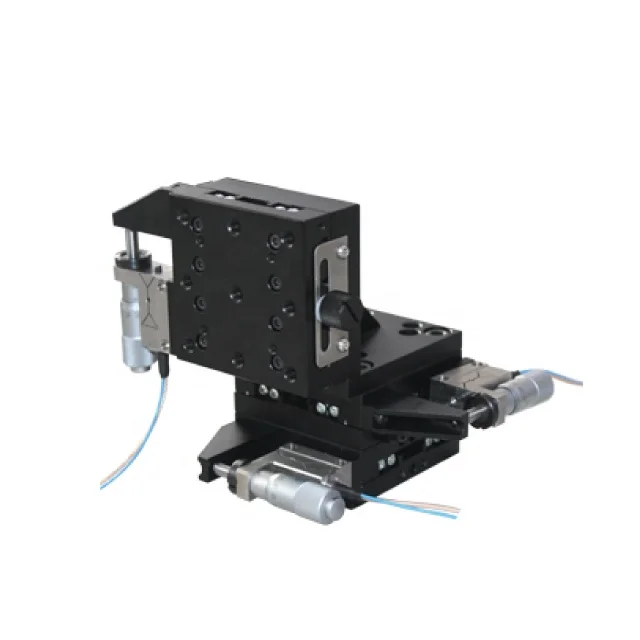 Piezo multi-axis motorized moving stage linear micrometer positioner used with linear precision motorized stages xy