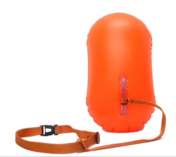 Yufeng factory high quality fee design logo 8kg + instructions inflatable life saving swim bouy float for swimmer sport