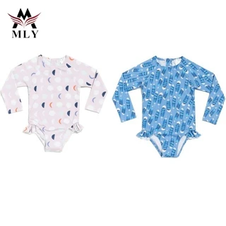 MLY Fashion custom Beachwear Swimsuit Printed Custom Kids Children Swimwear