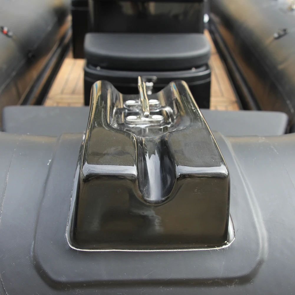 Zhenbo 390 black PVC or hypalon Inflatable Rib 390 Boat with Outboard Motor bimini top trailer