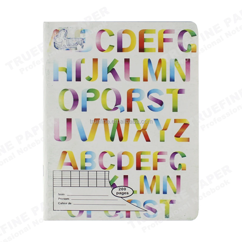 Cheap School Supplies Custom Print 300 Pages Hardcover Notebook A5 Exercise Book For Cameroon