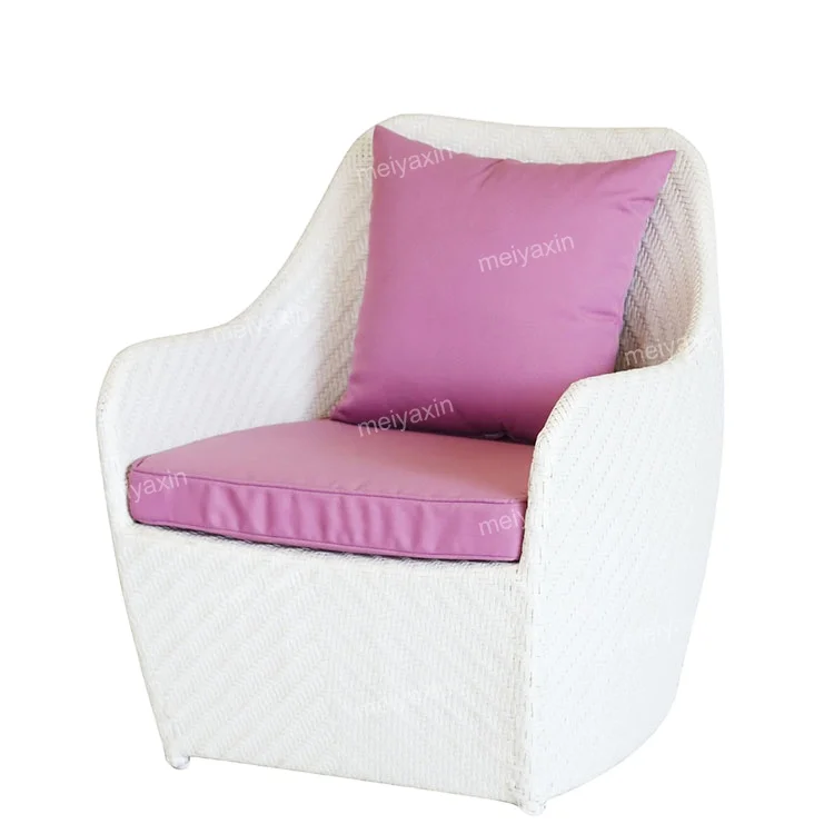 Outdoor lounge furniture garden sofa set white patio rattan wicker furniture