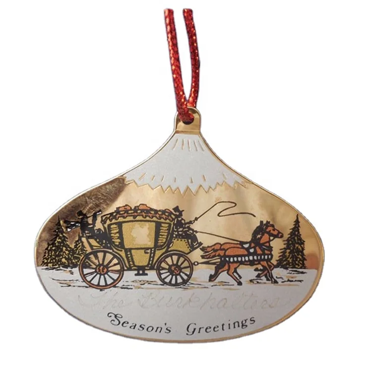 Christmas Decoration Supplies Metal Vintage Christmas Ornaments luxury Brass christmas ornaments