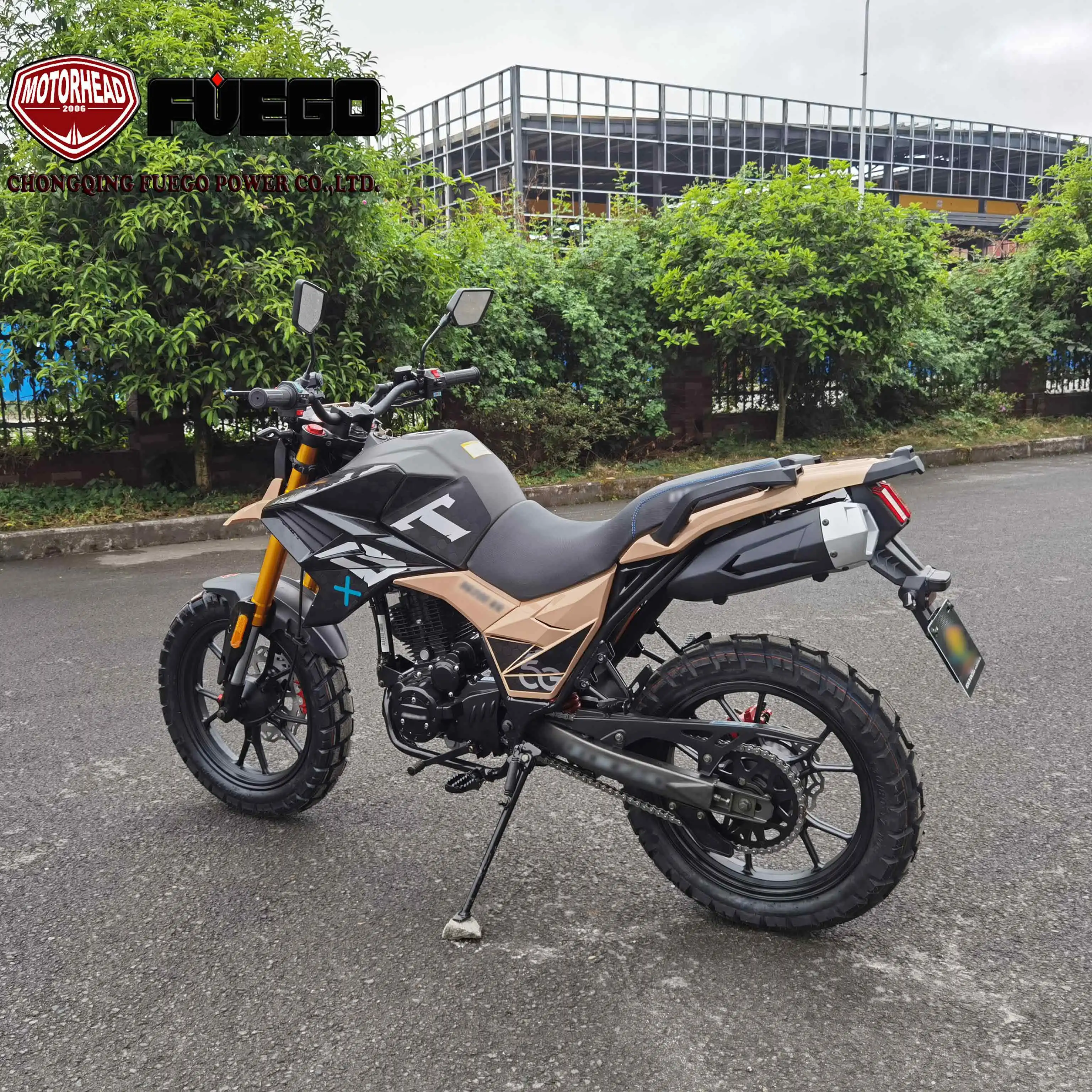 2022 news TEKKEN250 Enduro Dual Sports Bike 250cc Crossover Motorcycle With CBF SOHC Engine Luggage Box