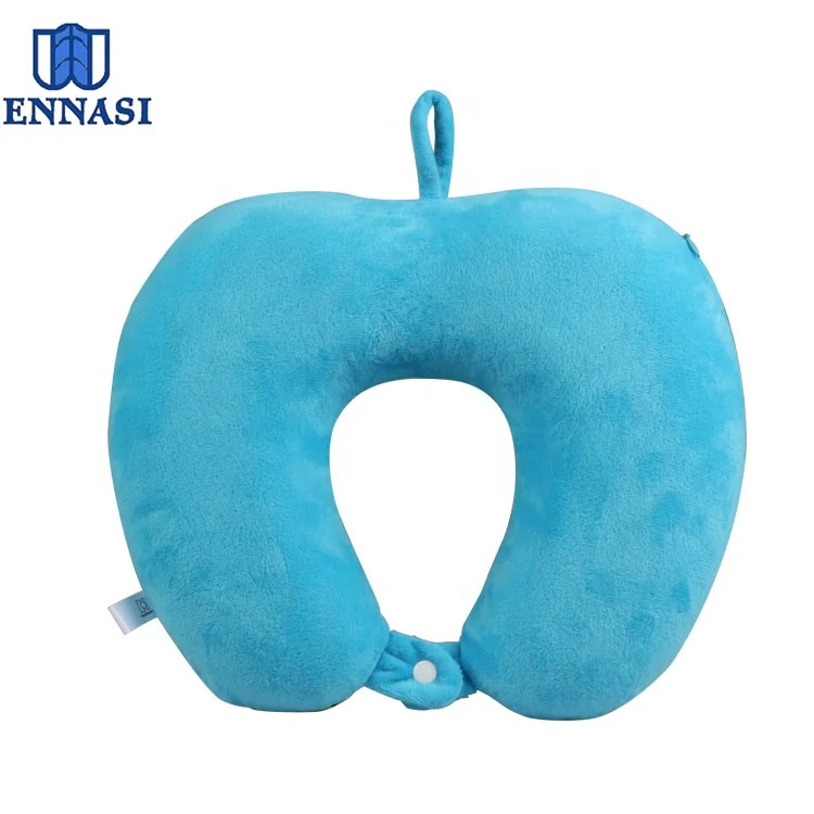 Custom Love Heart Shape Memory Foam Travel Neck Pillow for Camping Airplane