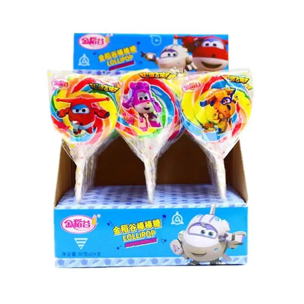  Super flying man lollipop shape lovely toy lollipops candy for