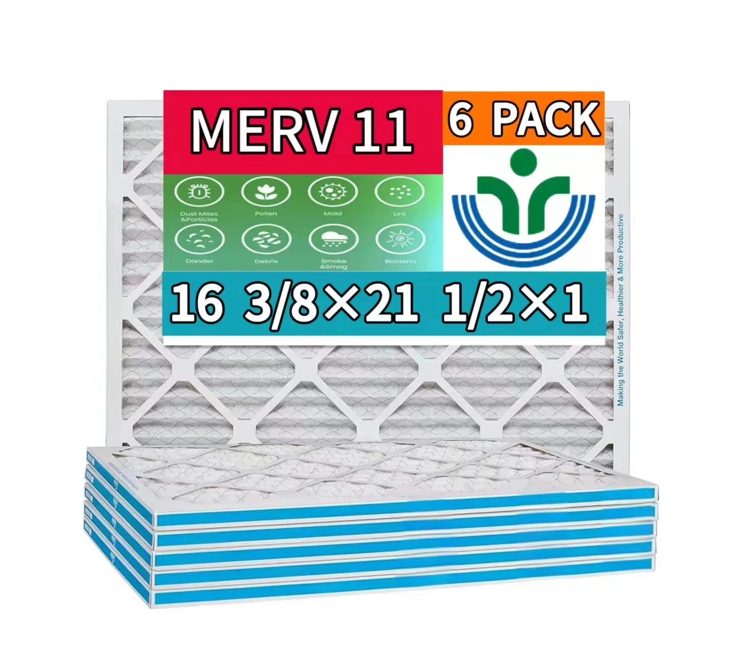 MERV 11 16 3/8*21 1/2*1 промышленное отопление кондиционер фильтр промышленные отходящие газы дым и другие вредные