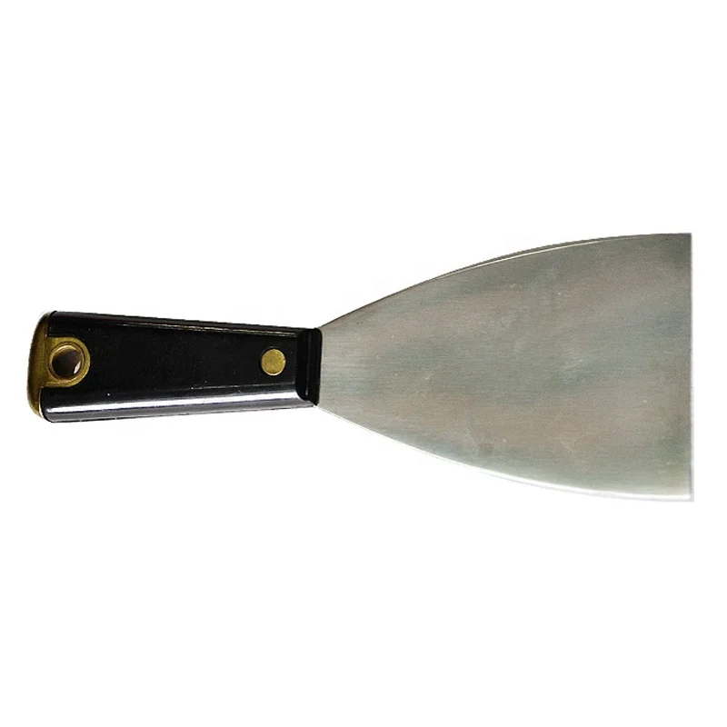 stainless steel scraper with rubber plastic handle