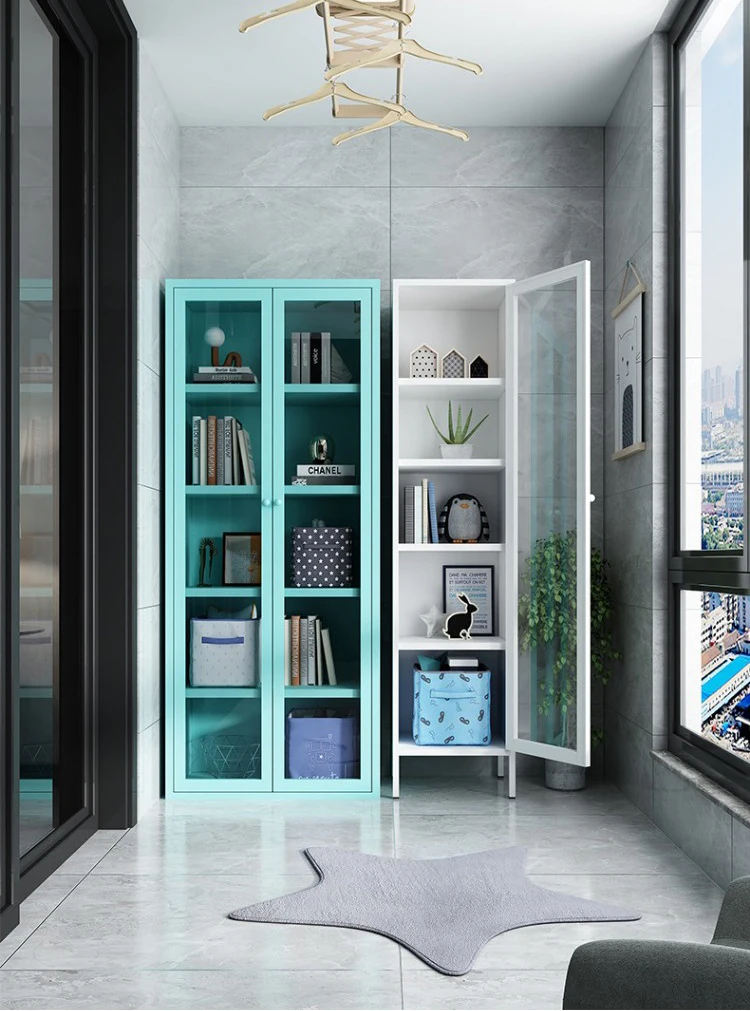 Factory Wholesale Metal Locker Bookcase Storage Kindergarten Book Shelf