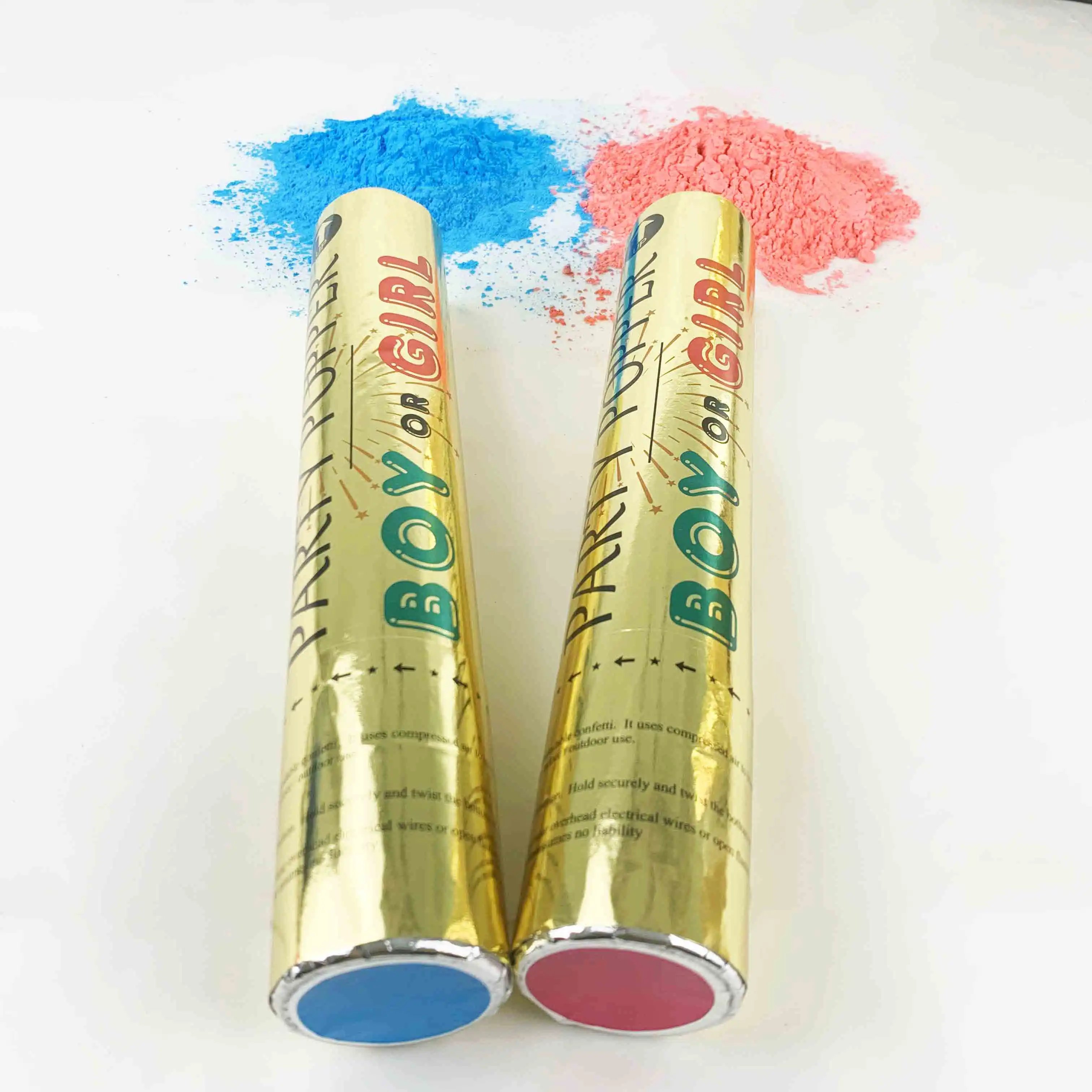 Party Items Personalized Handheld Biodegradable Gold Gender Reveal Confetti Cannons Party Popper