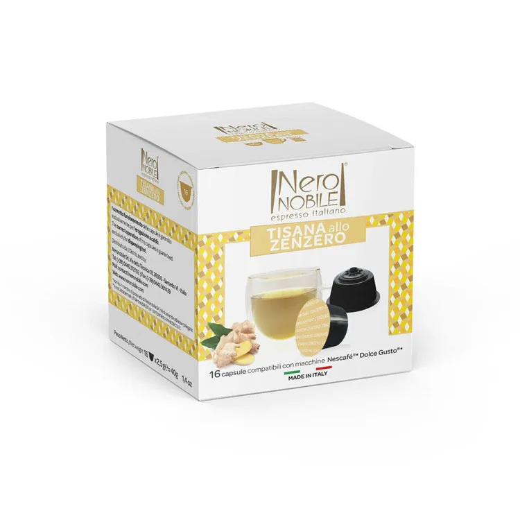 
Dolce Gusto * compatible capsule Neronobile Ginger infusion capsule tea. 