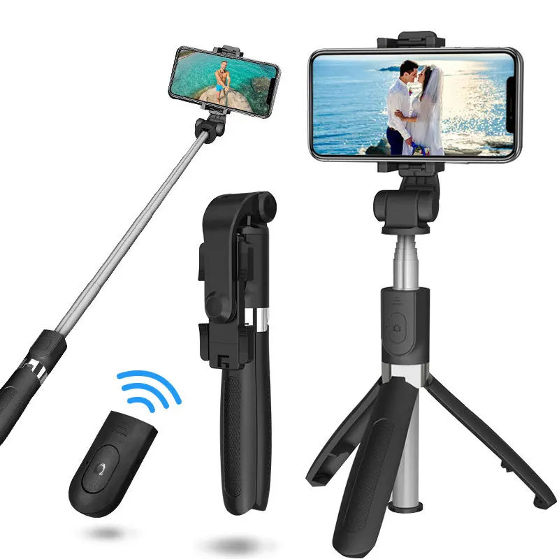 3 in1 гибкая палка для селфи jundne выдвижной ручной монопод Selfie Stick складной мини-штатив с пультом дистанционного