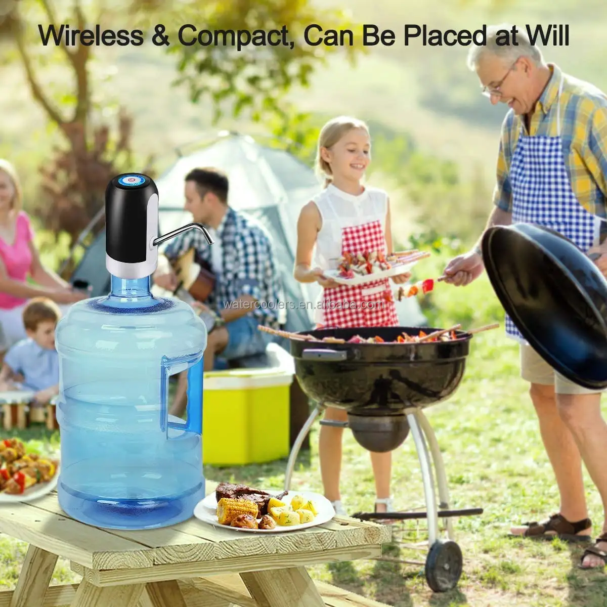 electric USB 20 Litre 5 gallon dispensador de agua water bottle top pumping rechargeable automatic portable water dispenser pump