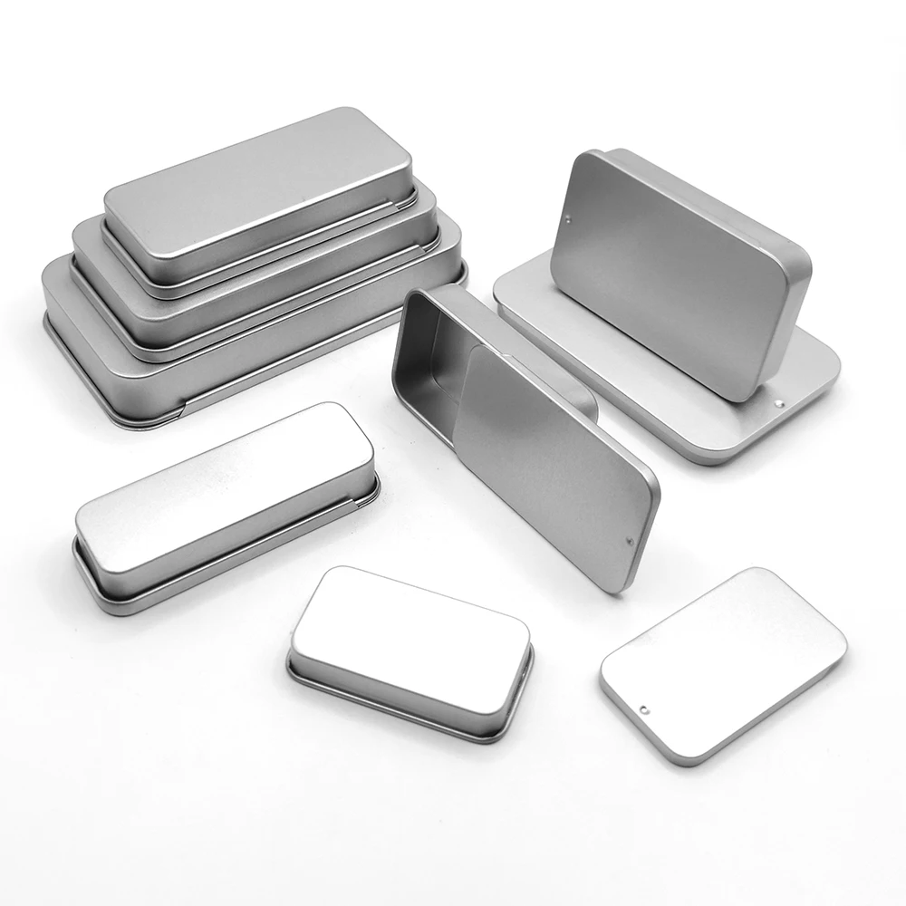 Металлический прямоугольный контейнер с логотипом