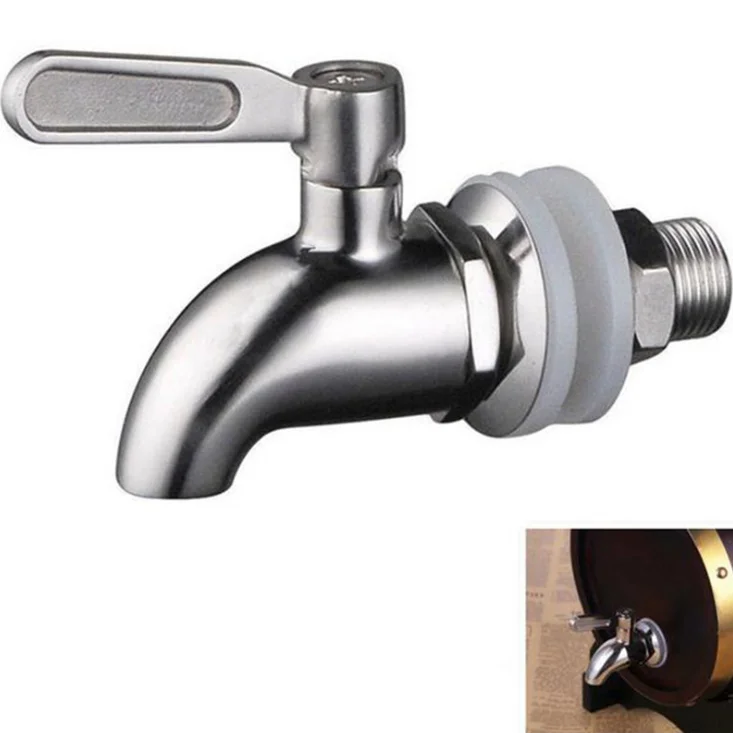 
Stainless Steel Wine Barrel Faucet Spigot Drink Dispenser Faucet Coffee Valve 