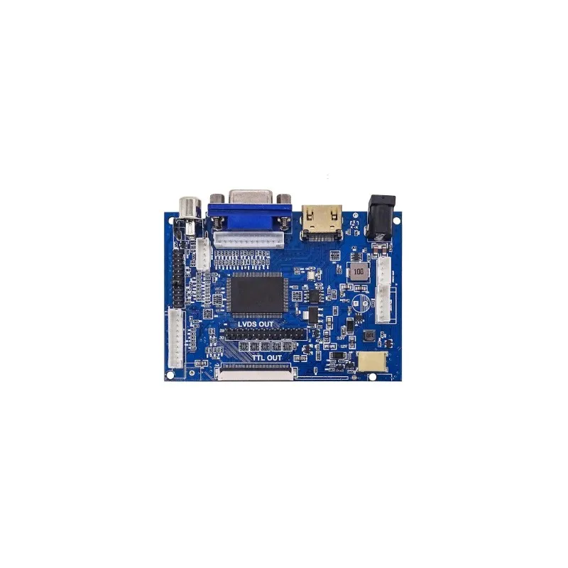 LCD Display TTL LVDS Controller Board  VGA 2AV 50PIN for AT070TN90 92 94 Support Automatically VS-TY2662-V1