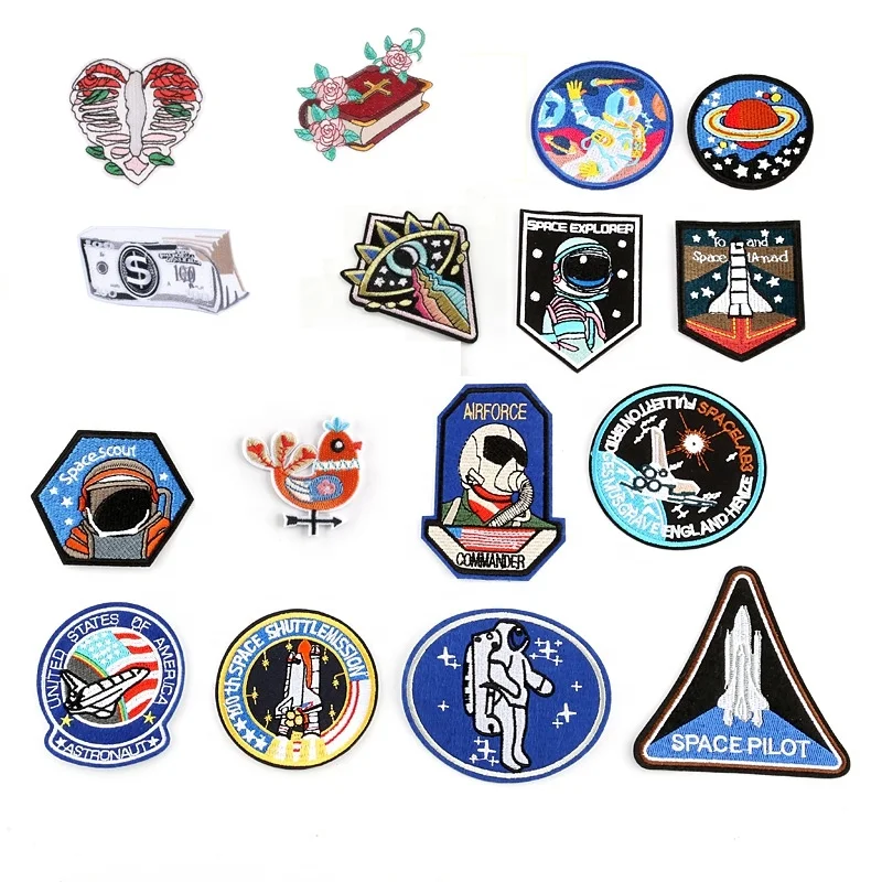 Custom Embroidery Famous  Brand LOGO Iron On Patch Applique Patches Custom Your  Logo Embroidered Sew on Badges