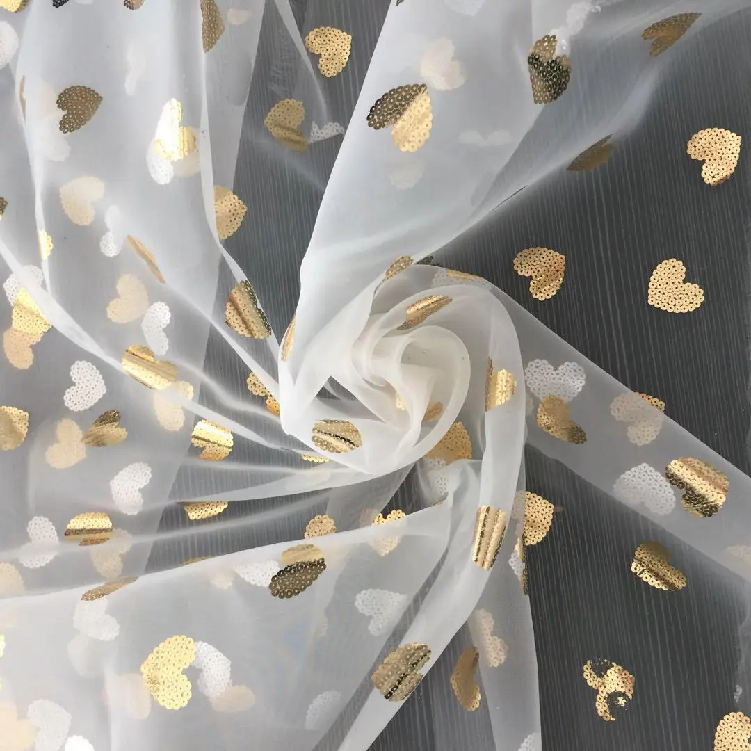 Hot Selling Custom Curtain Wholesale Flowers Floral Plain Organza Fabric